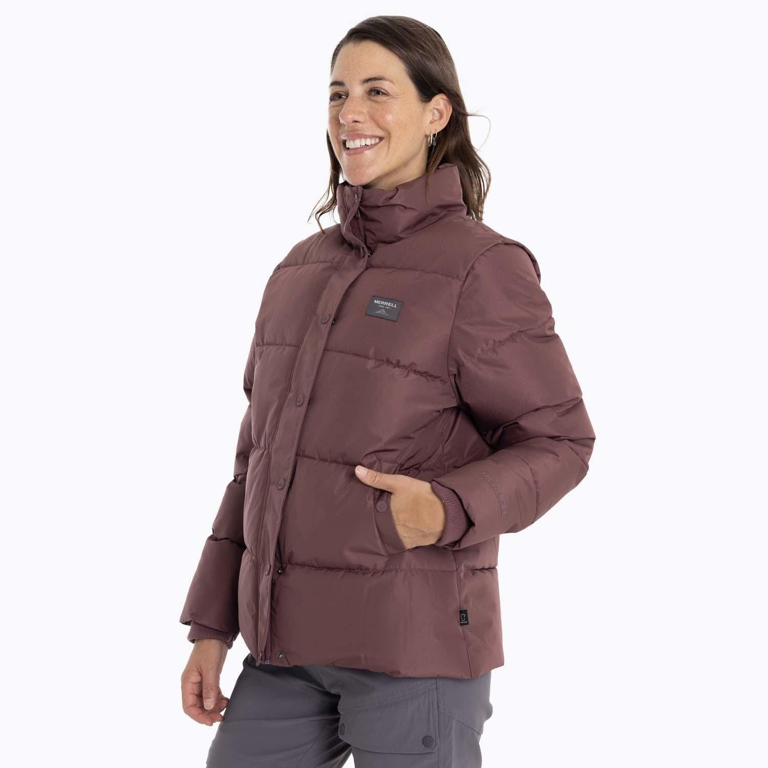 Parka Mujer Puffa Burdeo Merrell-1