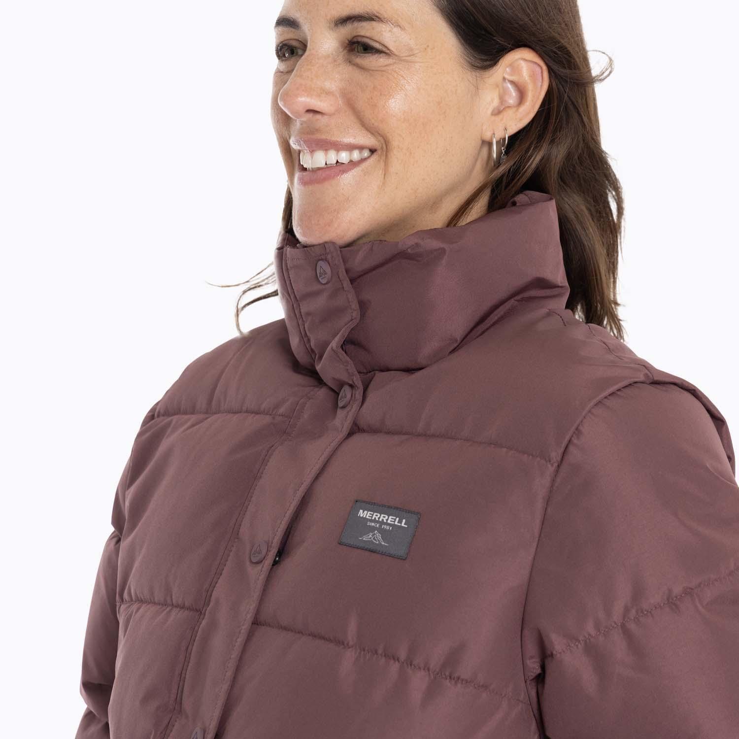 Parka Mujer Puffa Burdeo Merrell-4