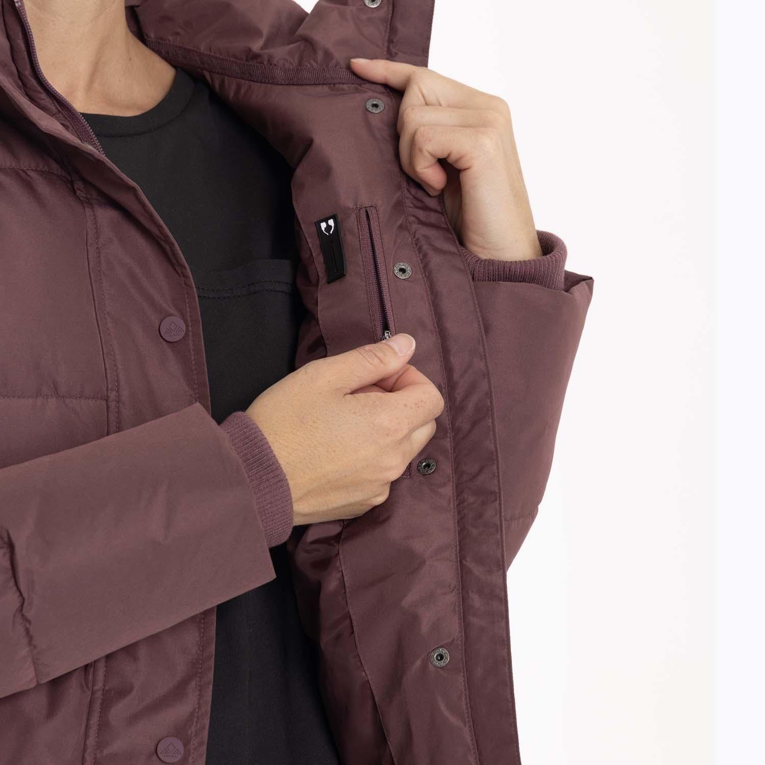 Parka Mujer Puffa Burdeo Merrell-5