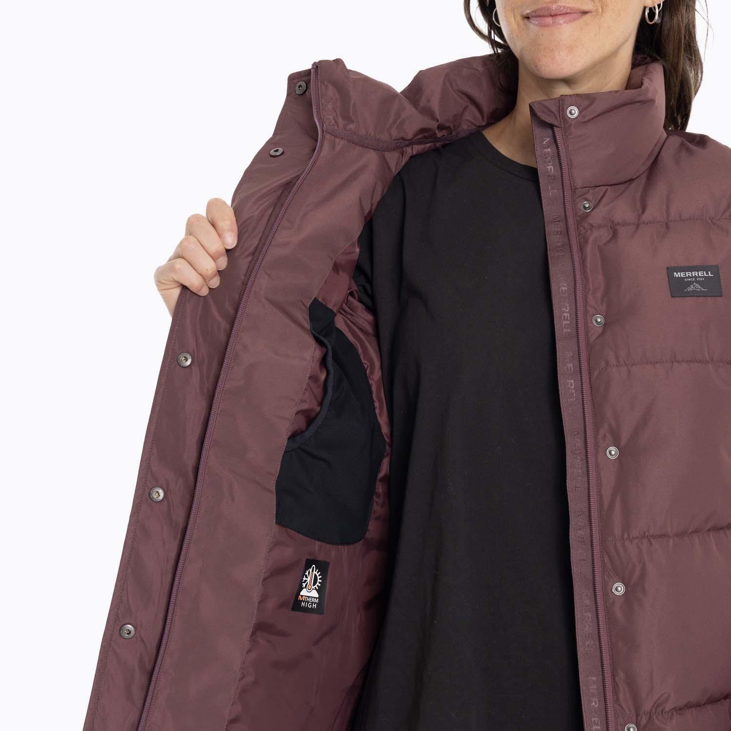 Parka Mujer Puffa Burdeo Merrell-6