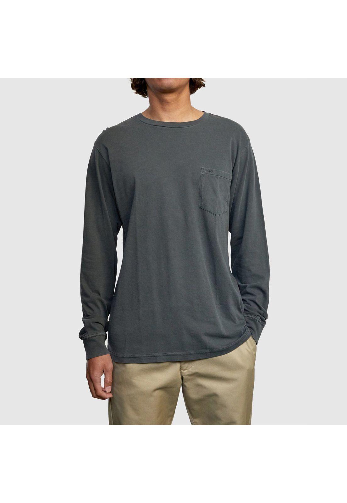 Polera M/C Hombre Ptc Pigment M Tees Gris Oscuro-0