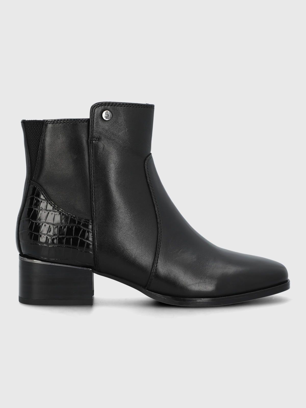 Botin Cuero Mujer Samby Negro-1