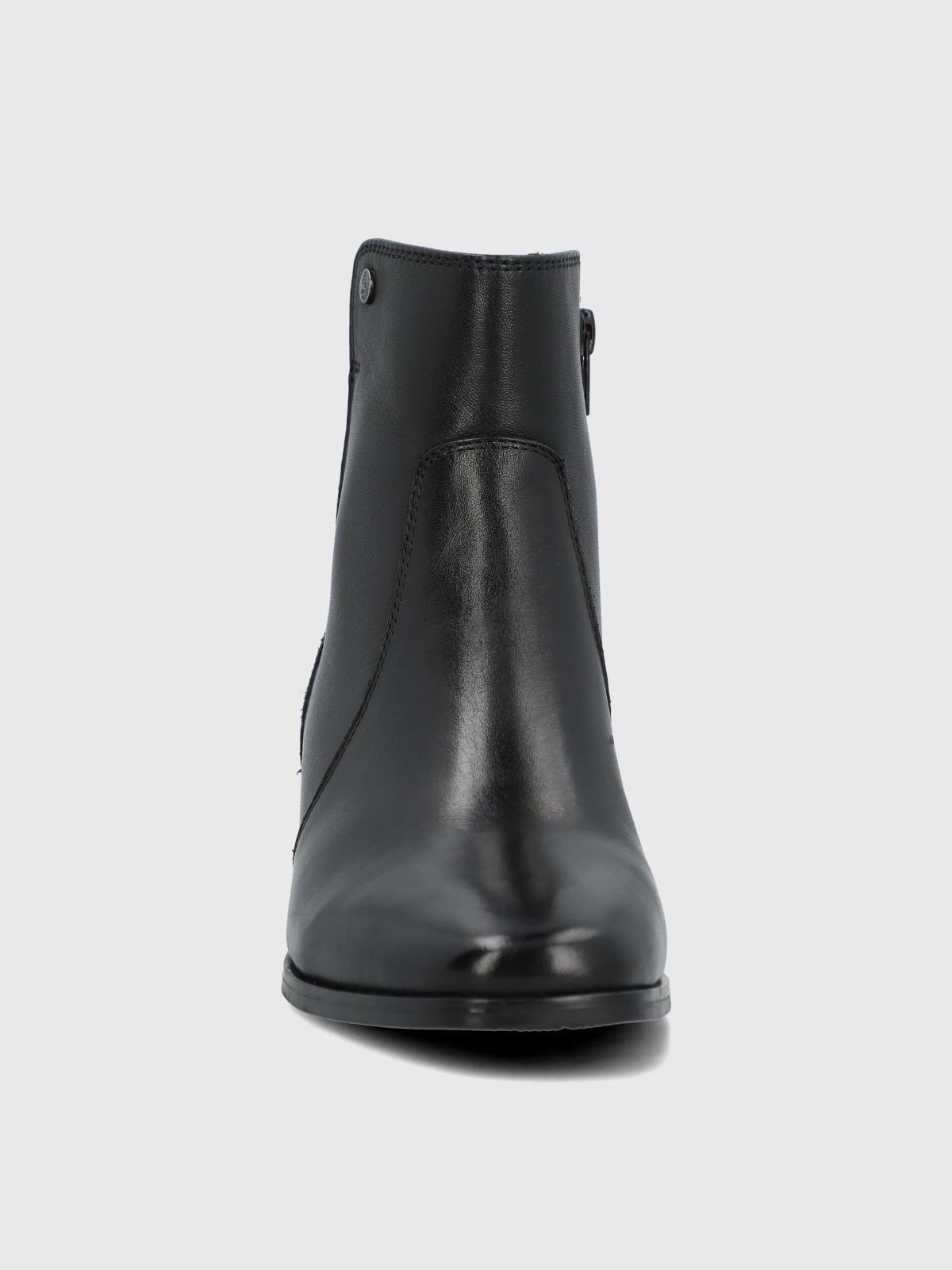 Botin Cuero Mujer Samby Negro-3