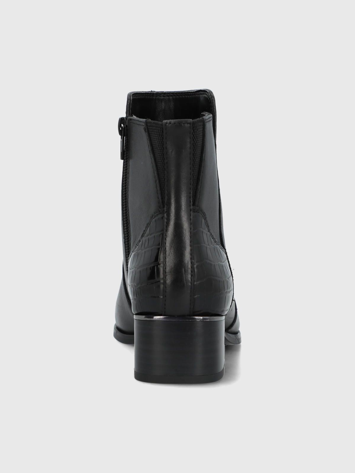 Botin Cuero Mujer Samby Negro-6