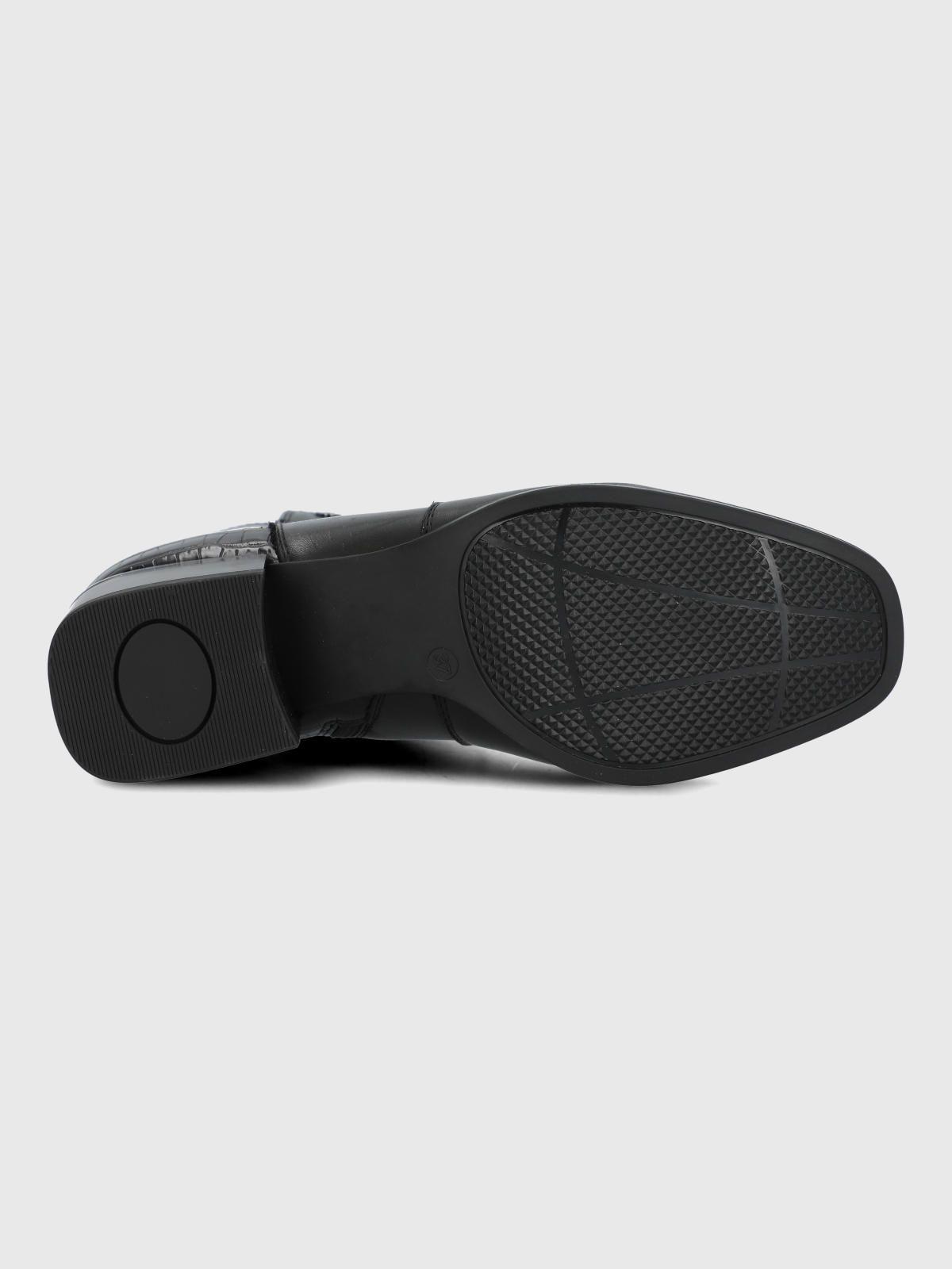 Botin Cuero Mujer Samby Negro-7