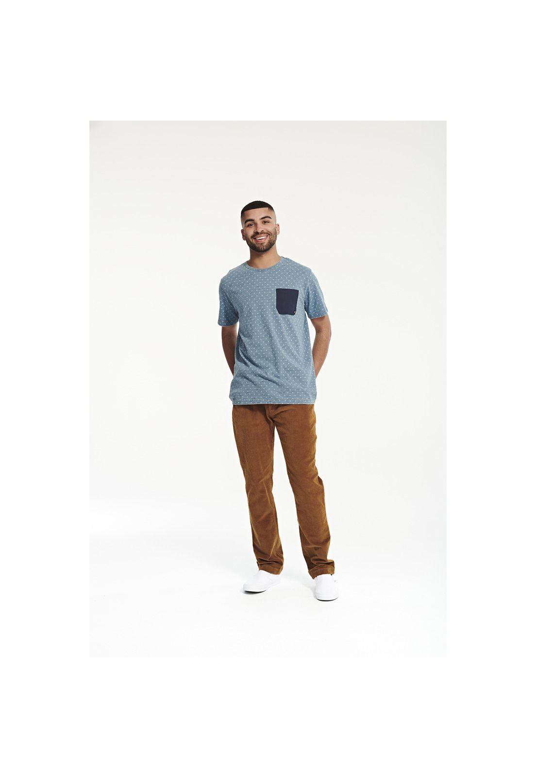 Polera M/C Hombre Fdtn Work Pkt Tee Azul-2