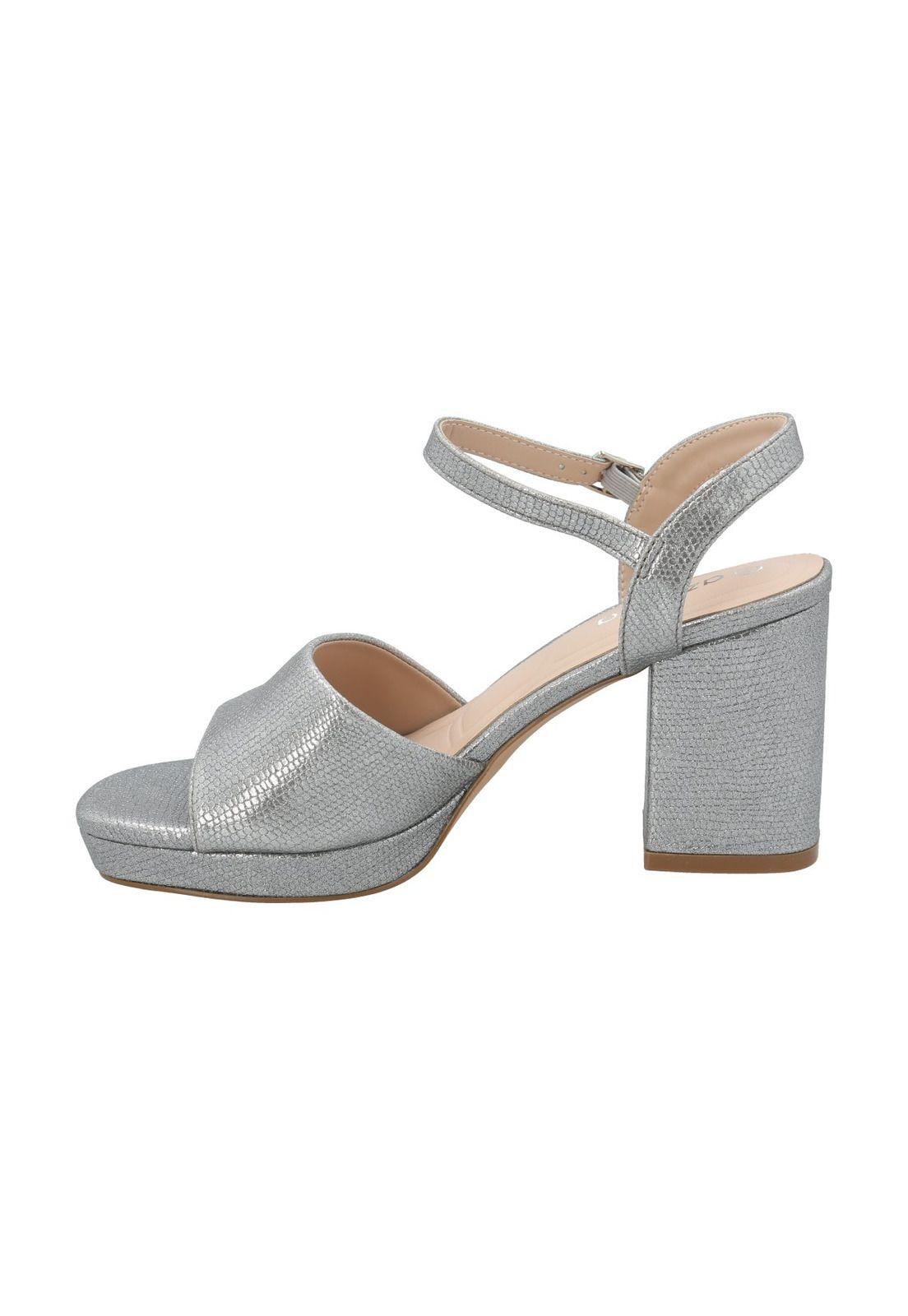 Sandalia Mujer Juani Plateado-5