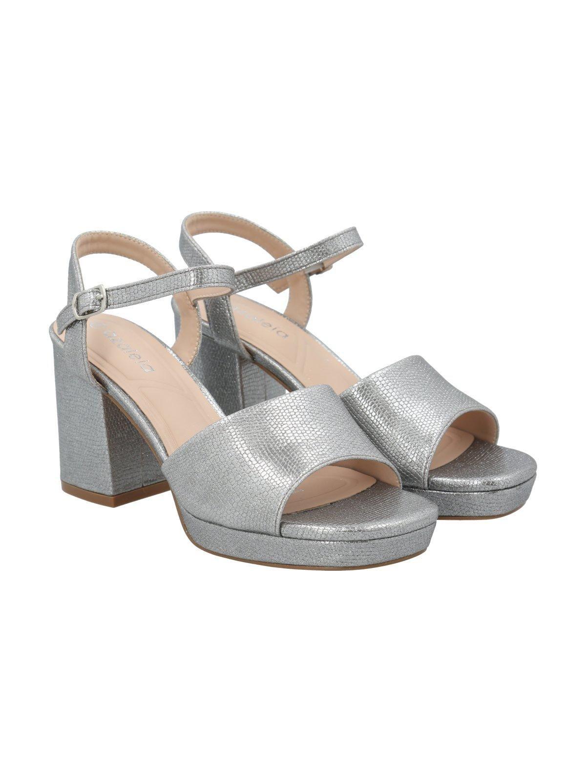 Sandalia Mujer Juani Plateado-8