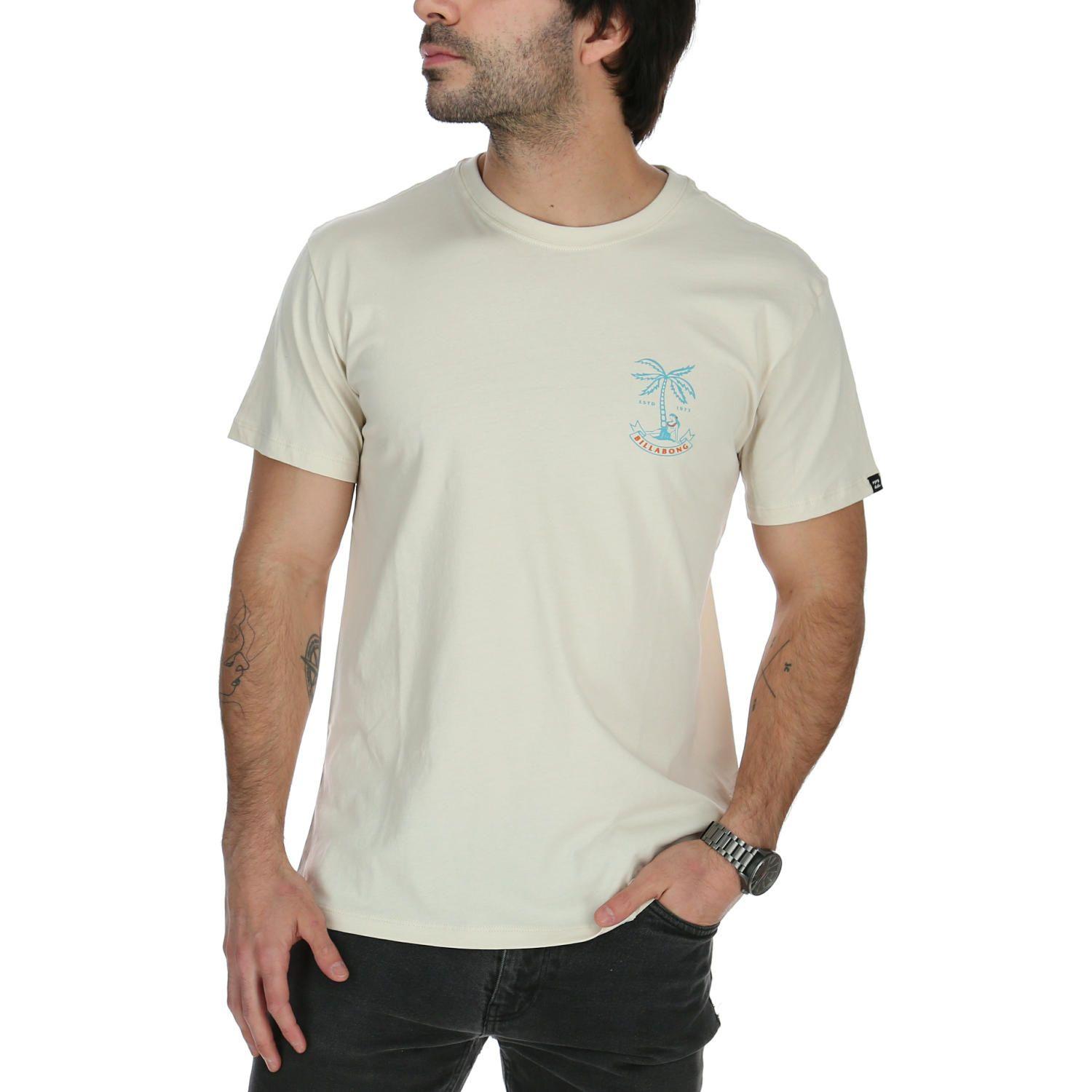 Polera M/C Hombre Lady Palm Crema-0