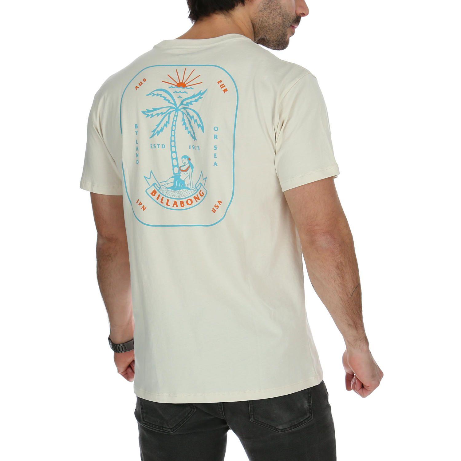 Polera M/C Hombre Lady Palm Crema-2