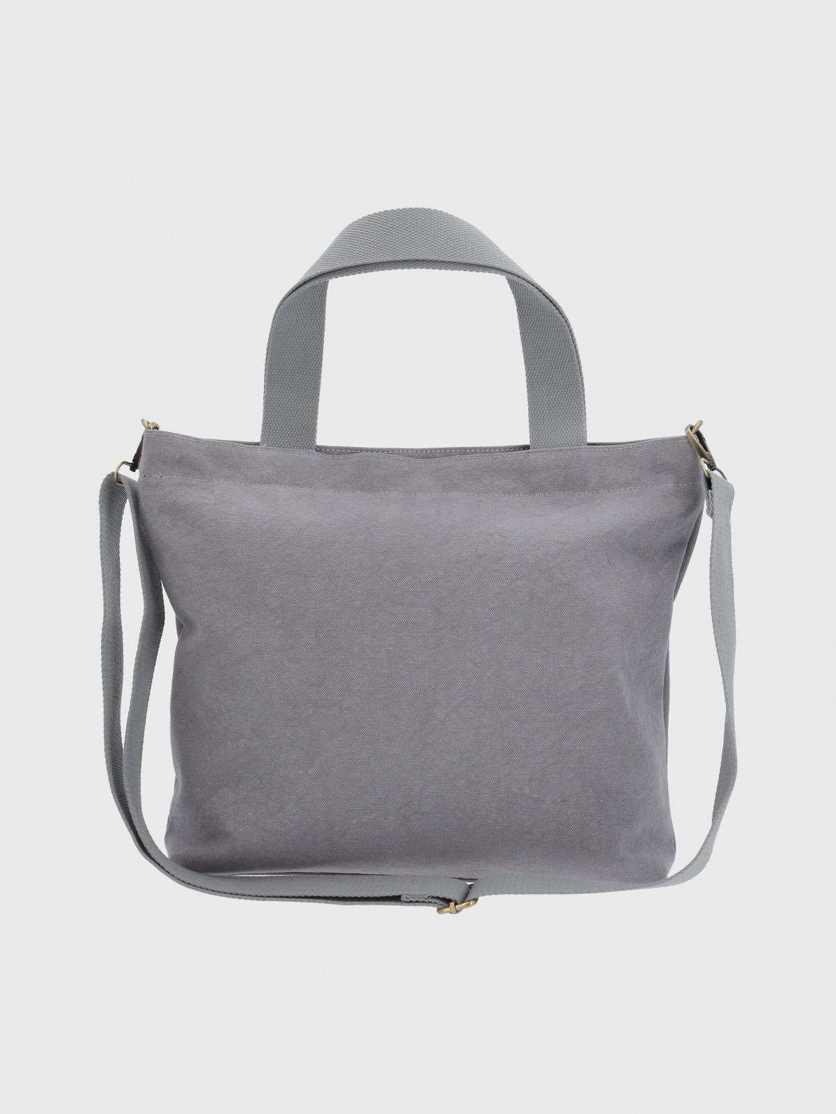 Cartera Textil Mujer Canvasdog Tote Gris-2