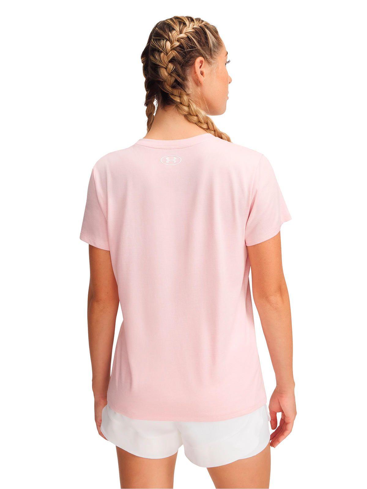 Polera Tech Twist V-Neck rosada Mujer-1