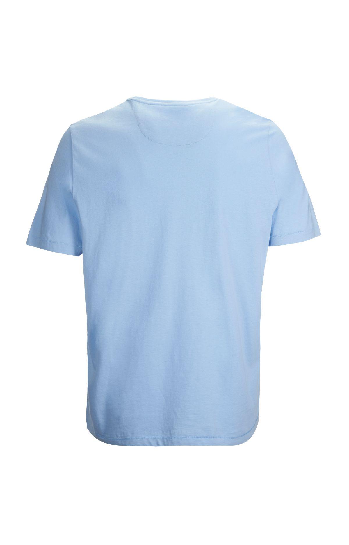 Polera M/C Hombre Organic Celeste-1