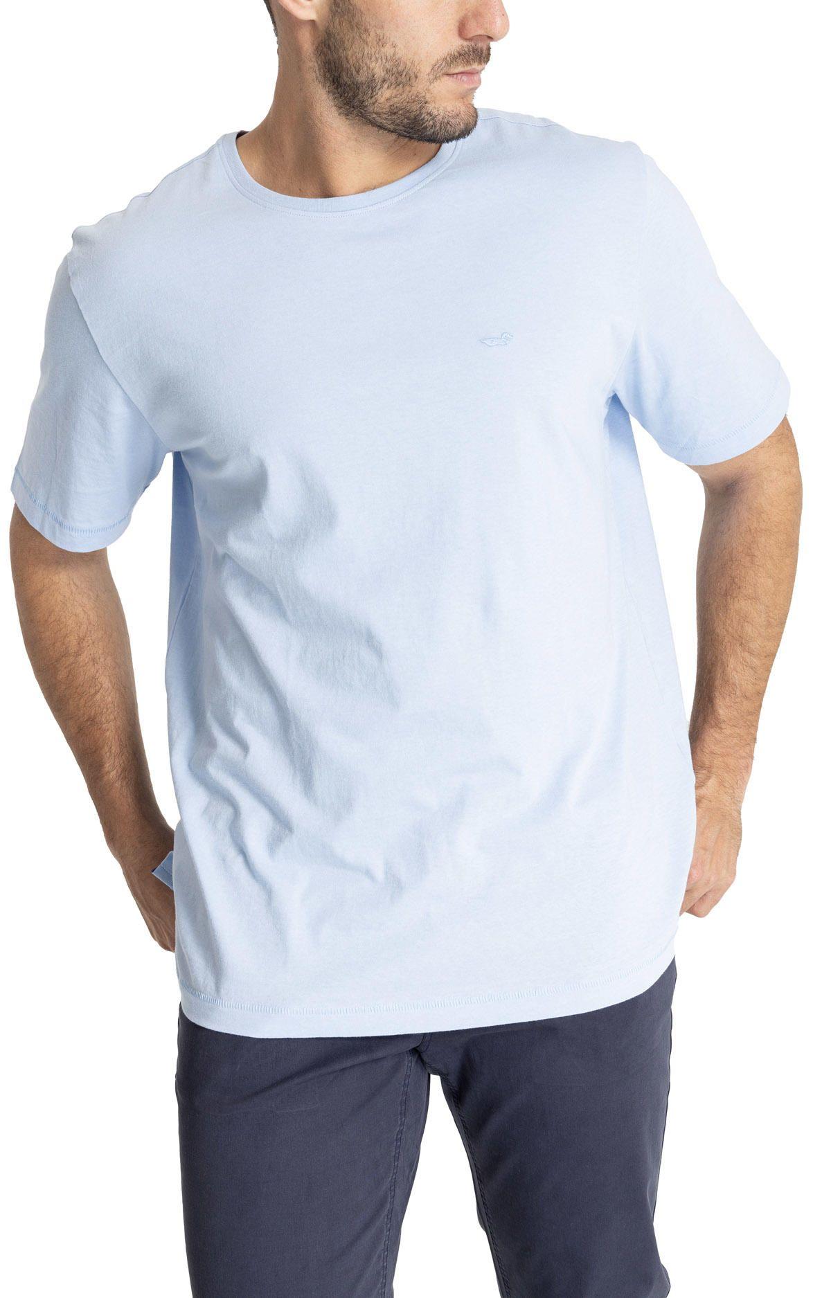 Polera M/C Hombre Organic Celeste-4