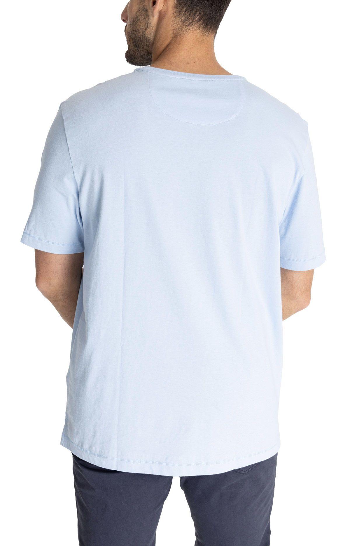 Polera M/C Hombre Organic Celeste-5