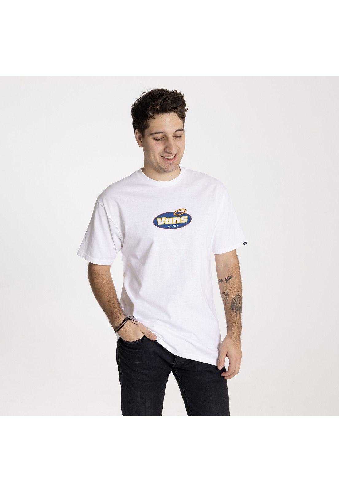 Polera Manga Corta Perfect Halo Blanco Hombre-0