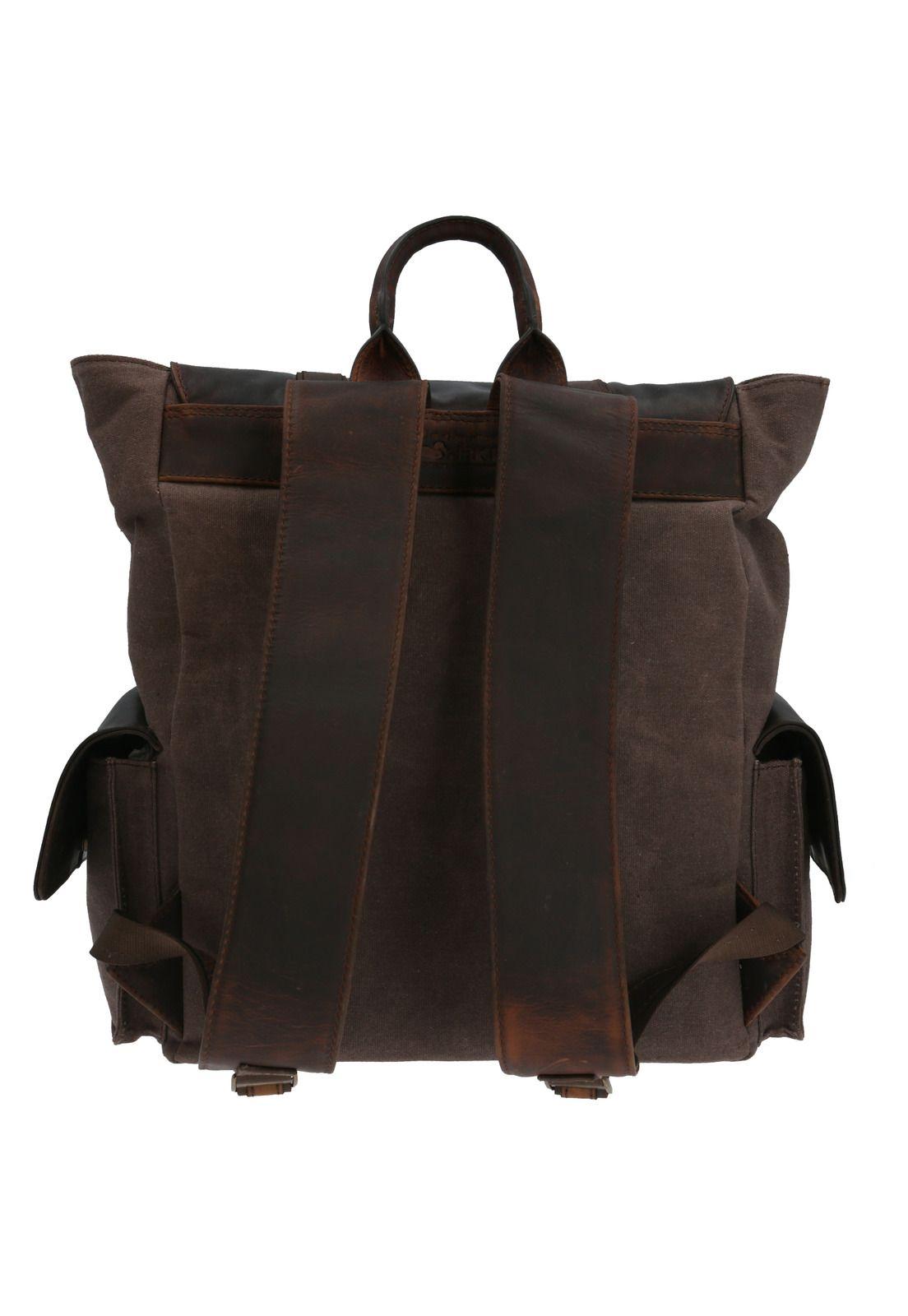 Mochila Cnv/Cuero Unisex Yosemite II Back Café-2