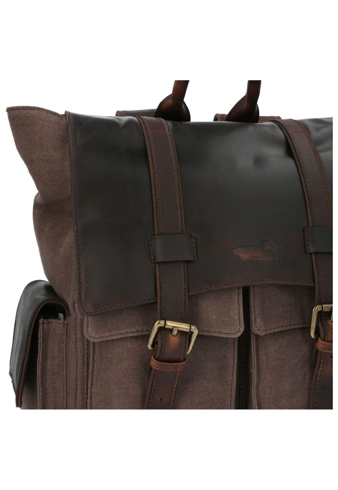 Mochila Cnv/Cuero Unisex Yosemite II Back Café-3