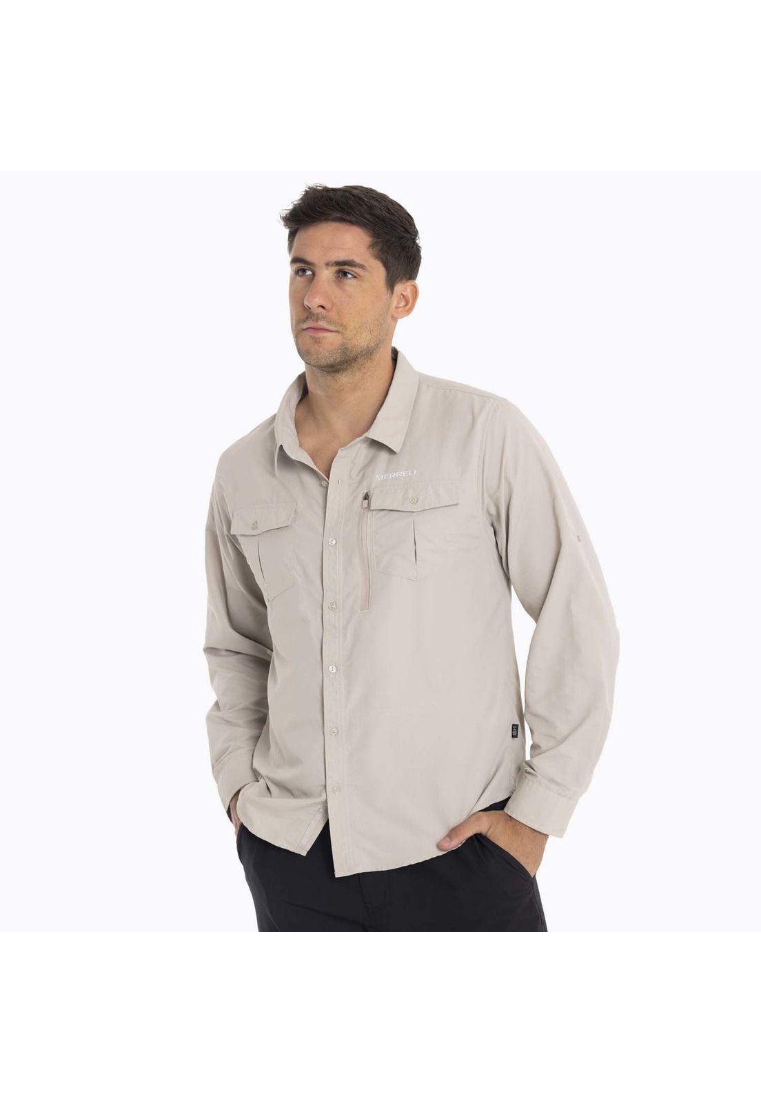 Camisa Hombre Kuskov Merrell Beige-0
