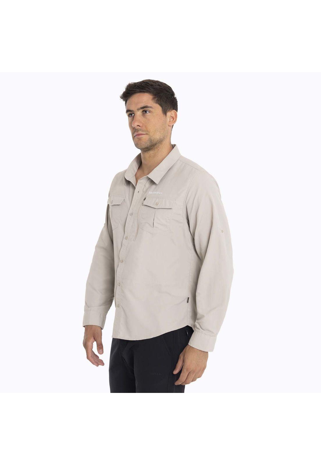 Camisa Hombre Kuskov Merrell Beige-3