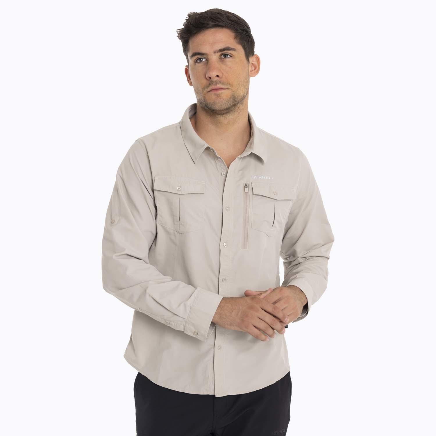 Camisa Hombre Kuskov Merrell Beige-1