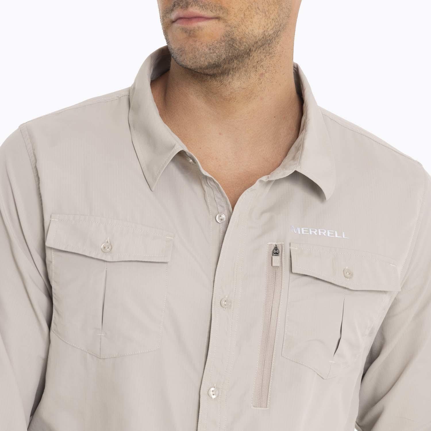 Camisa Hombre Kuskov Merrell Beige-5