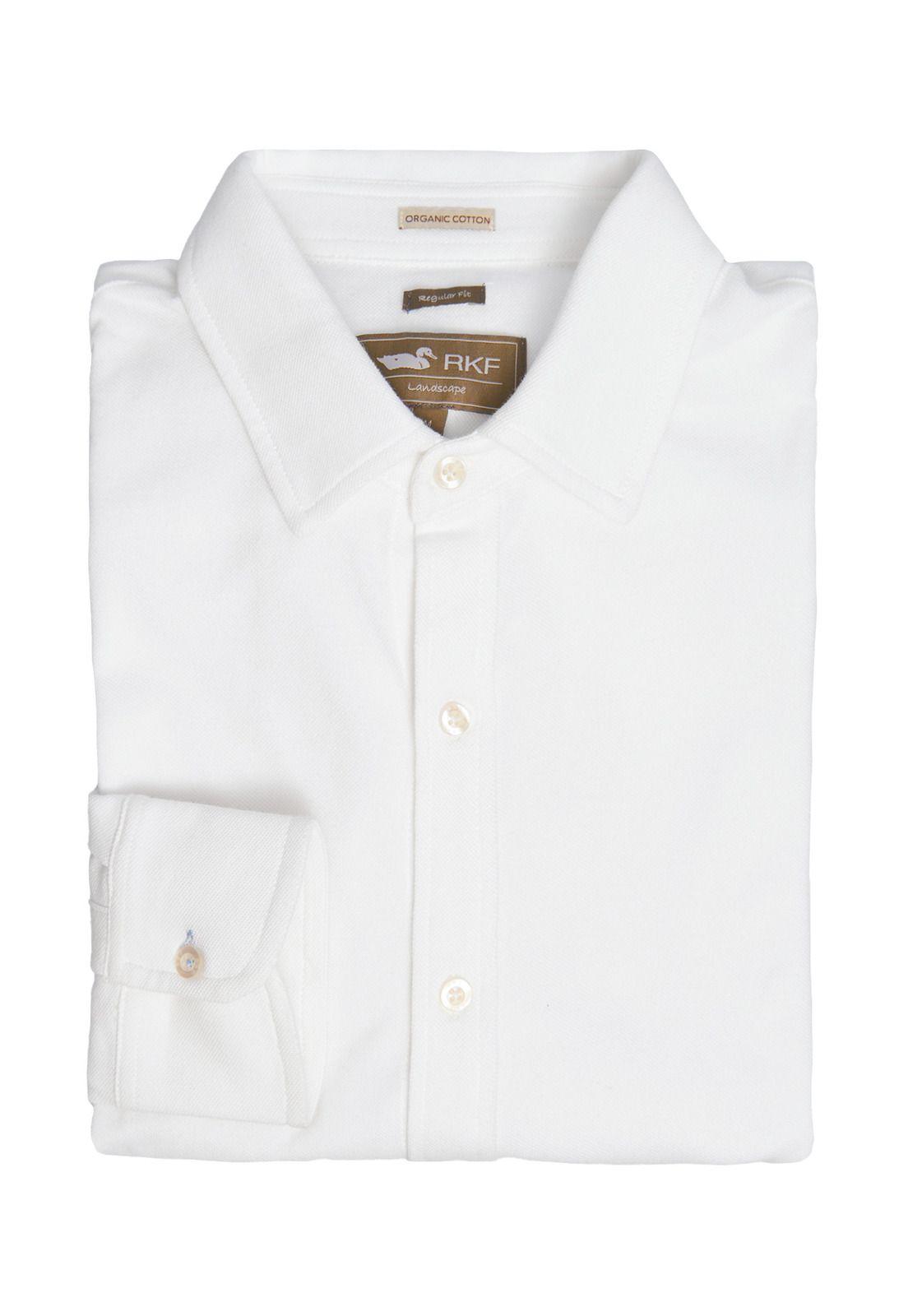 Polera Algodón Orgánic Hombre Piquelong Blanco-0