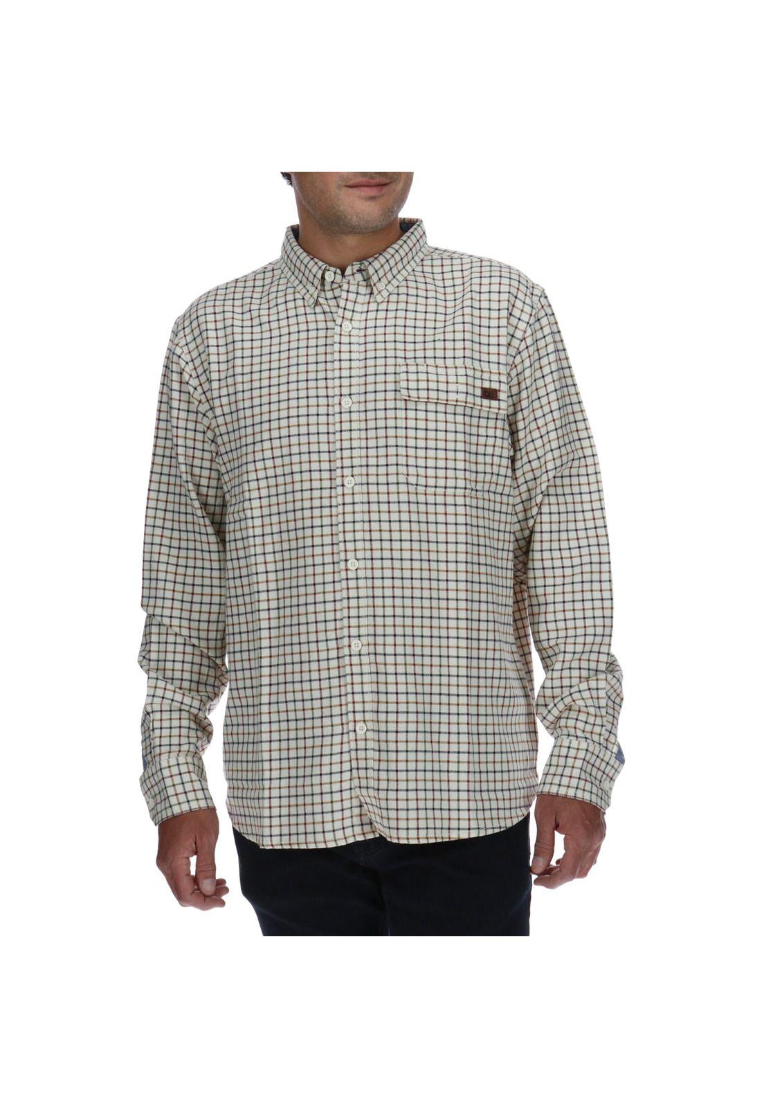 Camisa Hombre Tattersall Beige-0