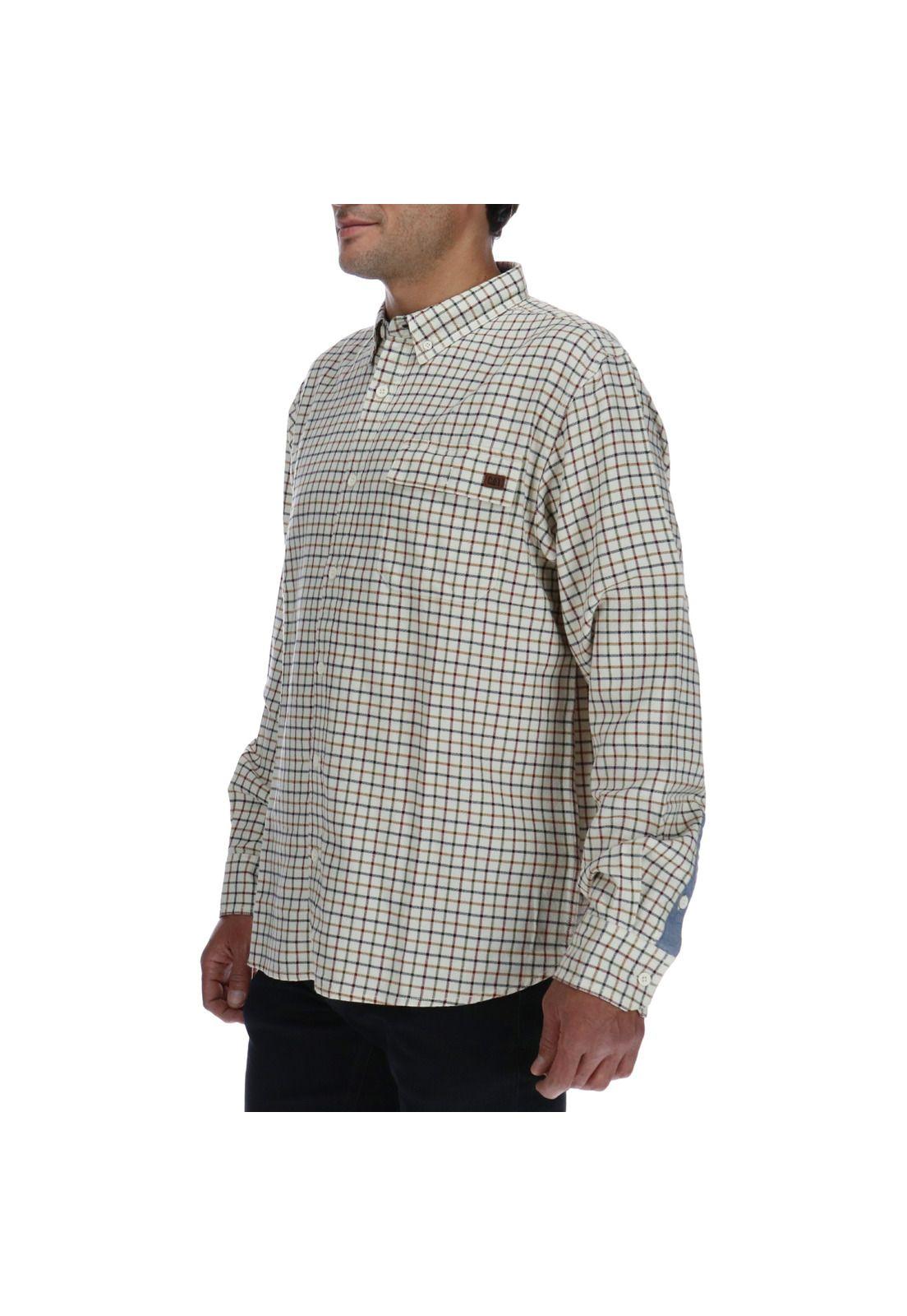 Camisa Hombre Tattersall Beige-1