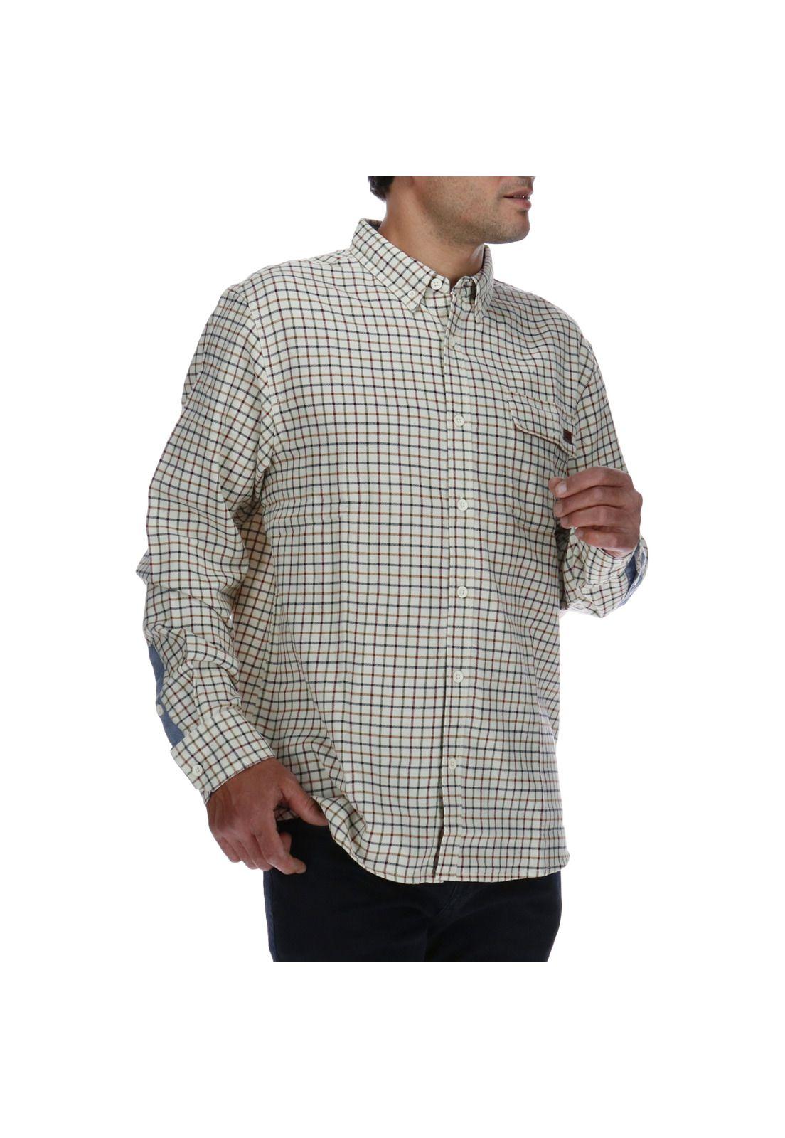 Camisa Hombre Tattersall Beige-3