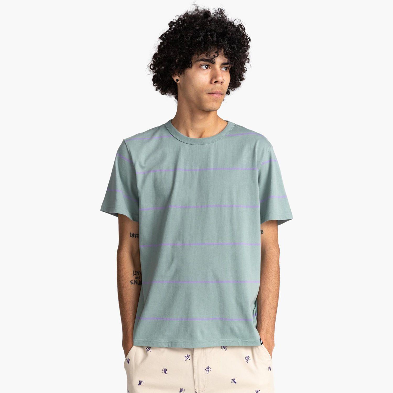 Polera M/C Hombre Olney Stripe Turquesa-0