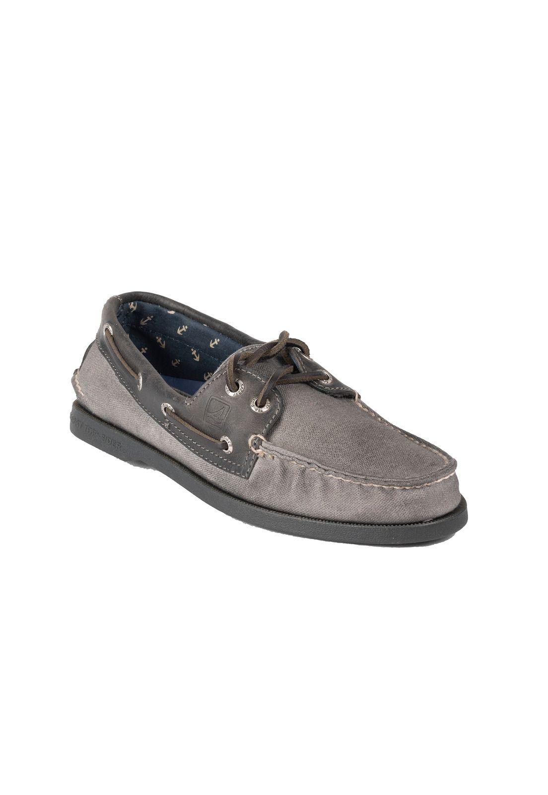 Mocasín Cuero A/O Burnished Cvs Gris Hombre Sperry-1