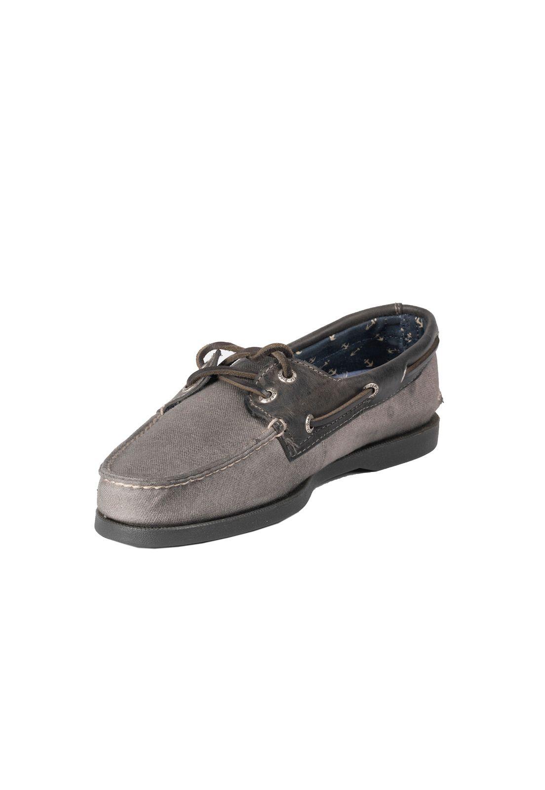Mocasín Cuero A/O Burnished Cvs Gris Hombre Sperry-3