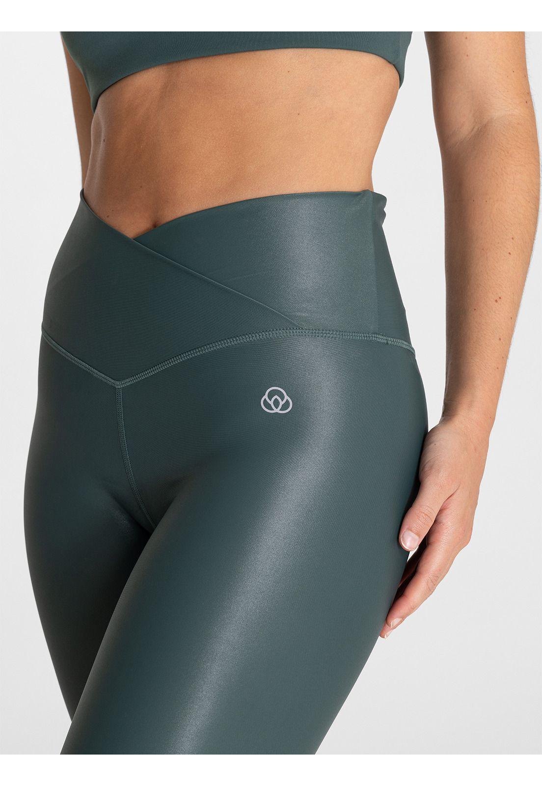 Calza tiro alto Mujer Hr Ankle Legg Eva II Verde-4