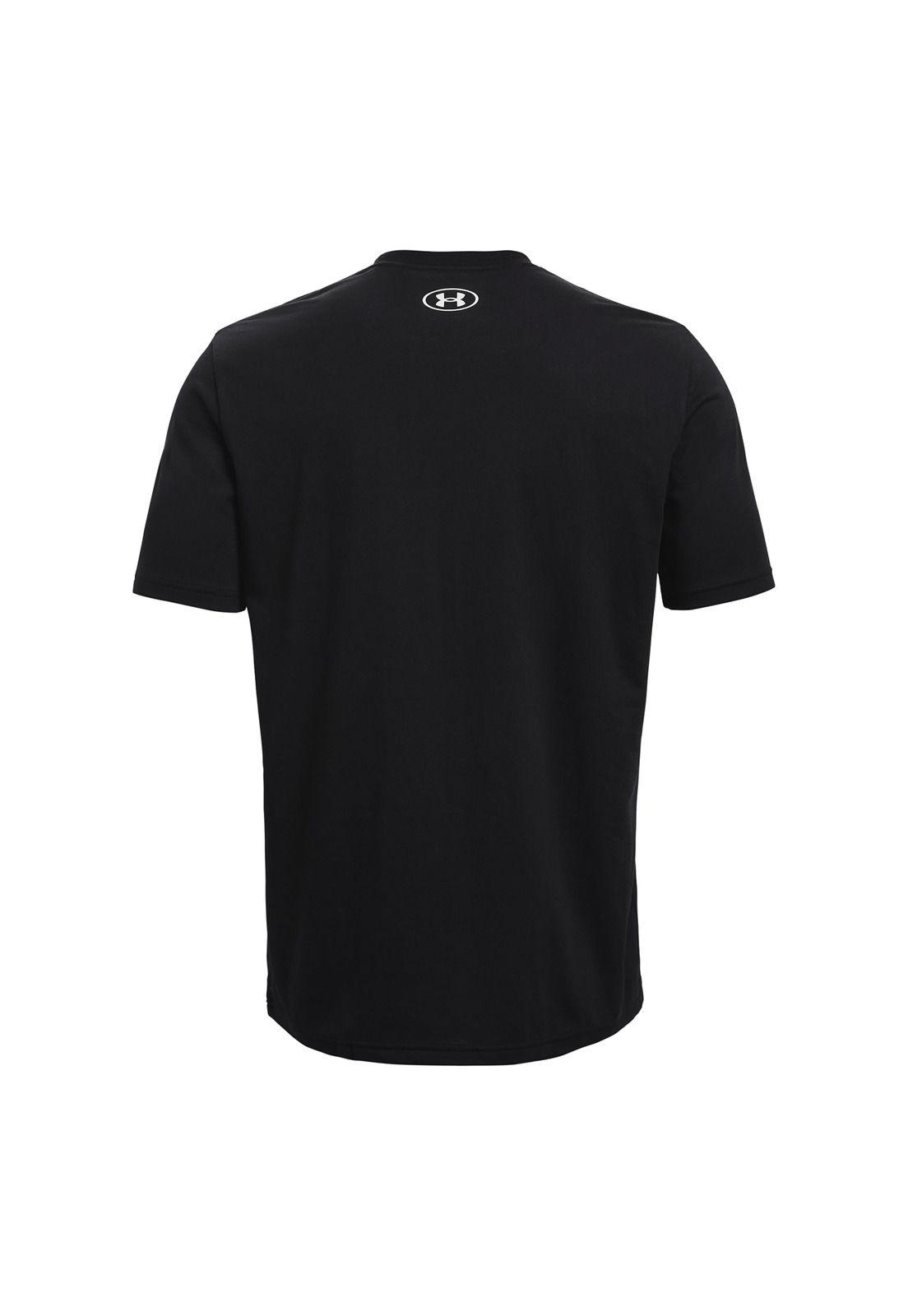 Polera manga corta ABC Camo hombre Negro-1