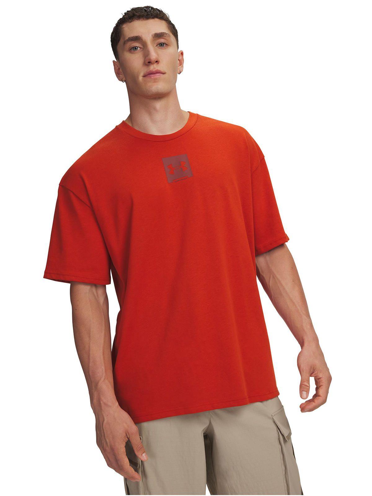 Polera Manga Corta Lifestyle  hombre HW Oversized naranjo -0