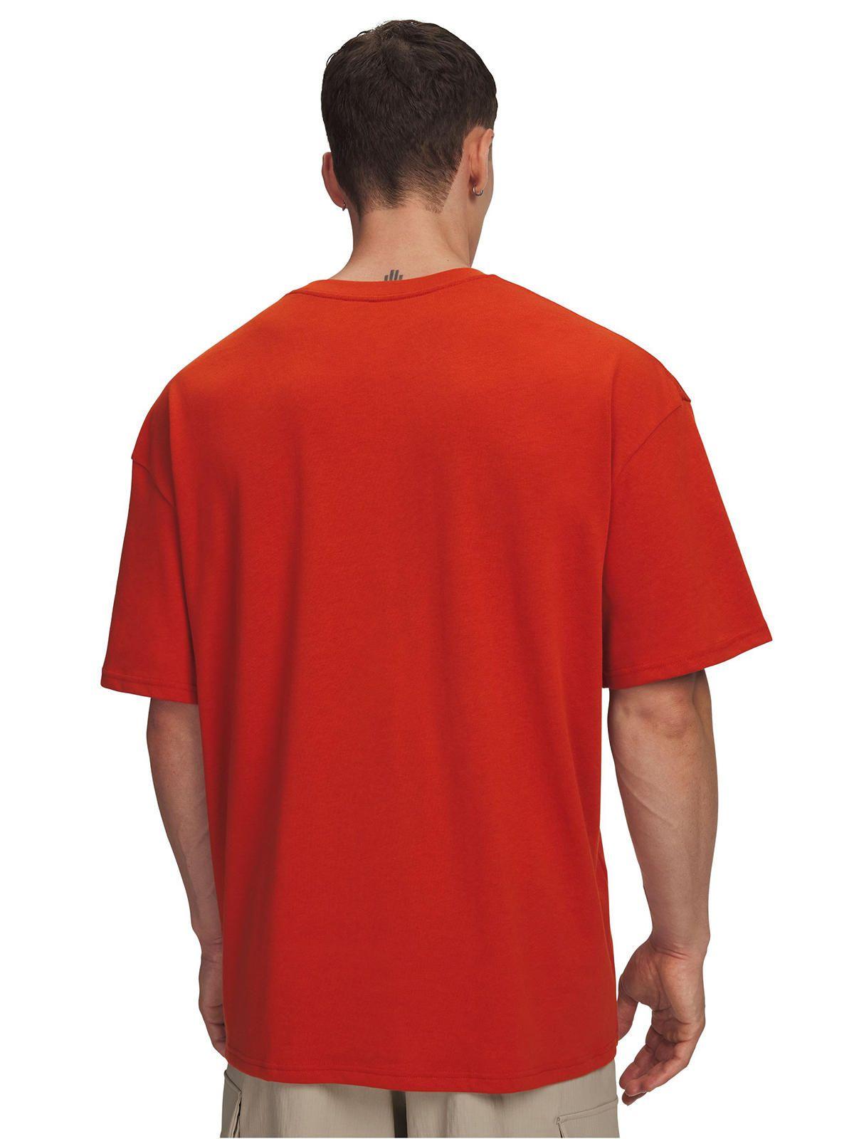 Polera Manga Corta Lifestyle  hombre HW Oversized naranjo -1