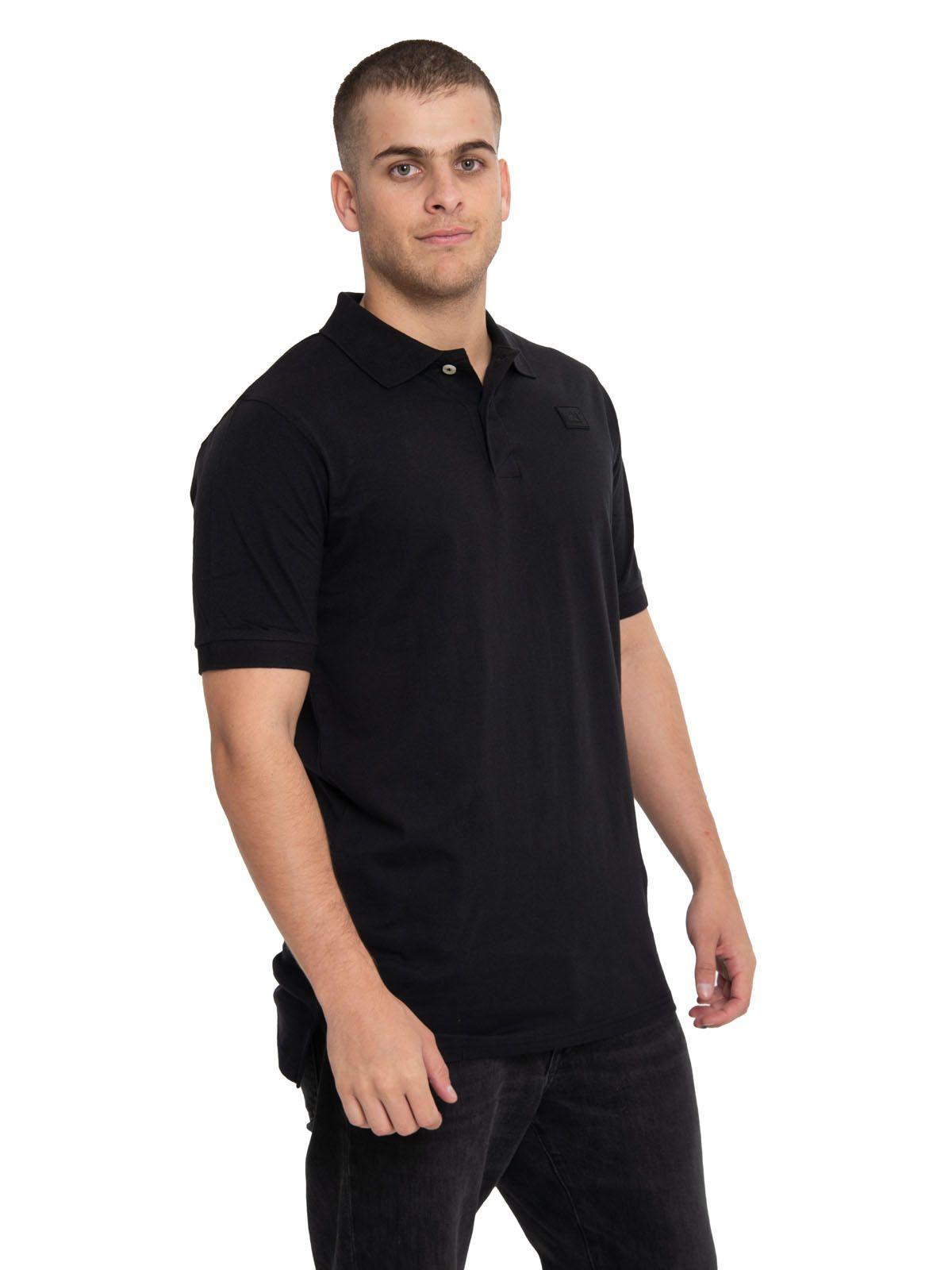 Polera Polo Hombre Cat Logo Jersey Polo Negro-1