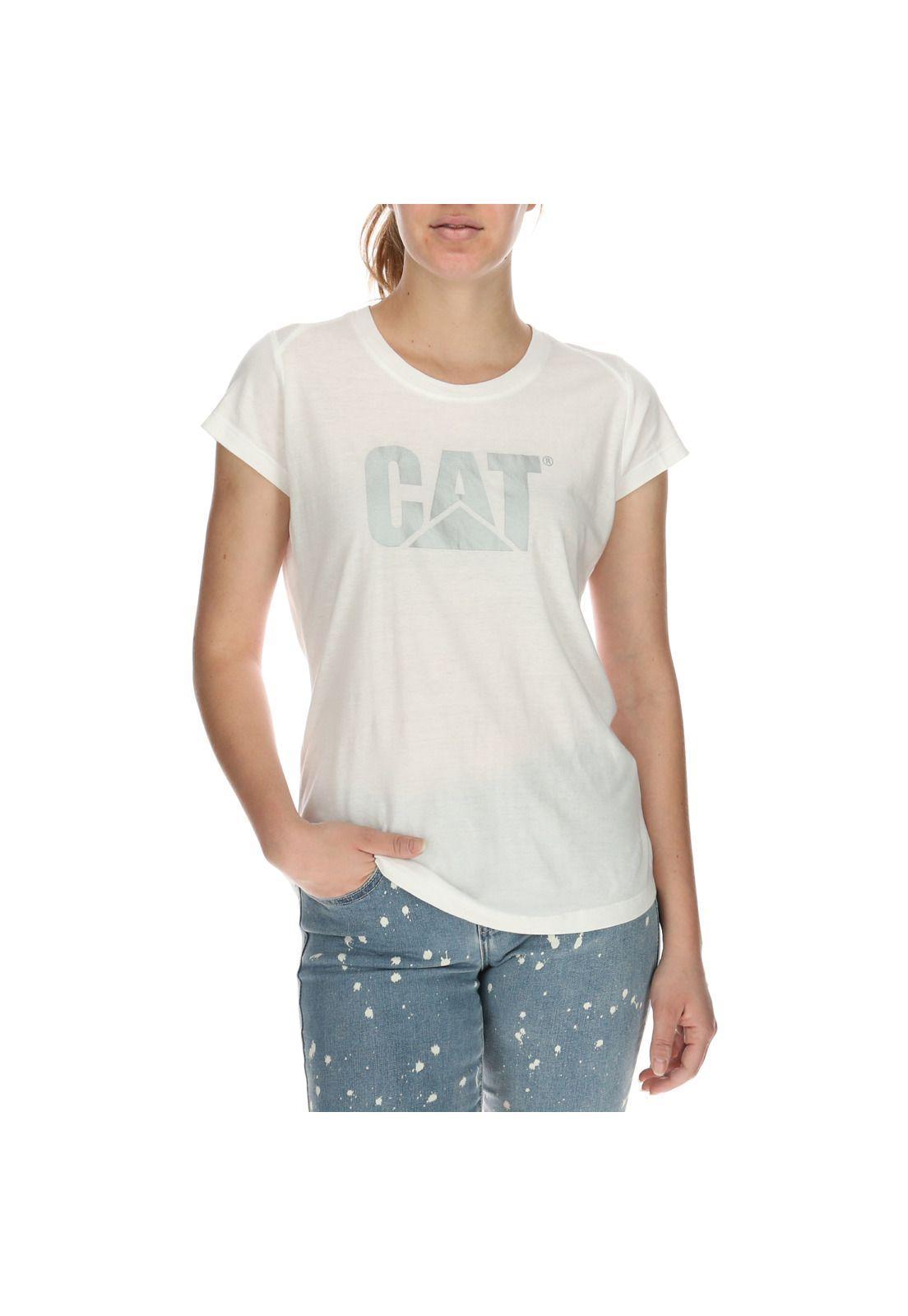 Polera Mujer Metallic Branded Blanco-0