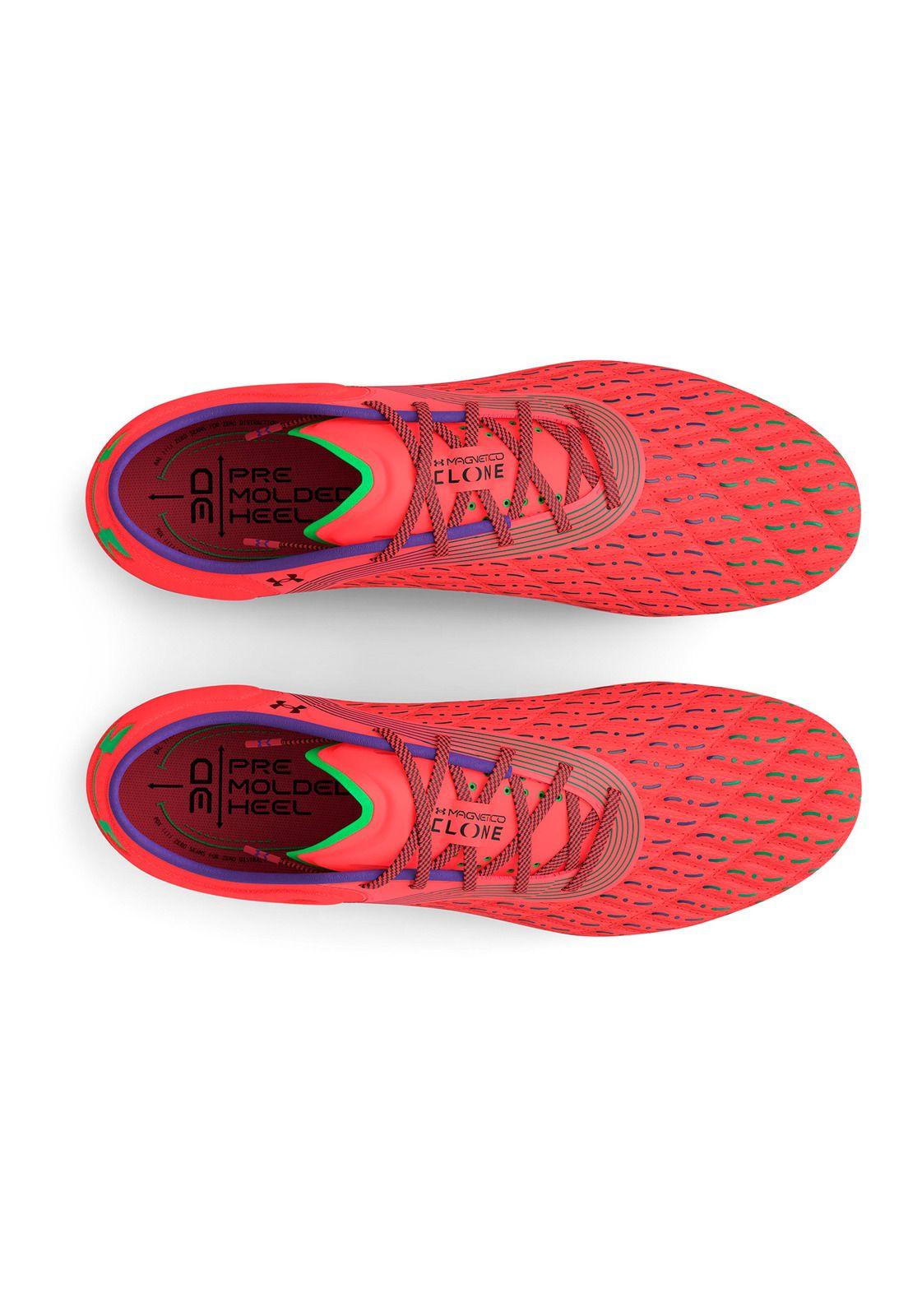 Zapatos de fútbol UA Magnetico Elite 3 FG hombre Rojo-4
