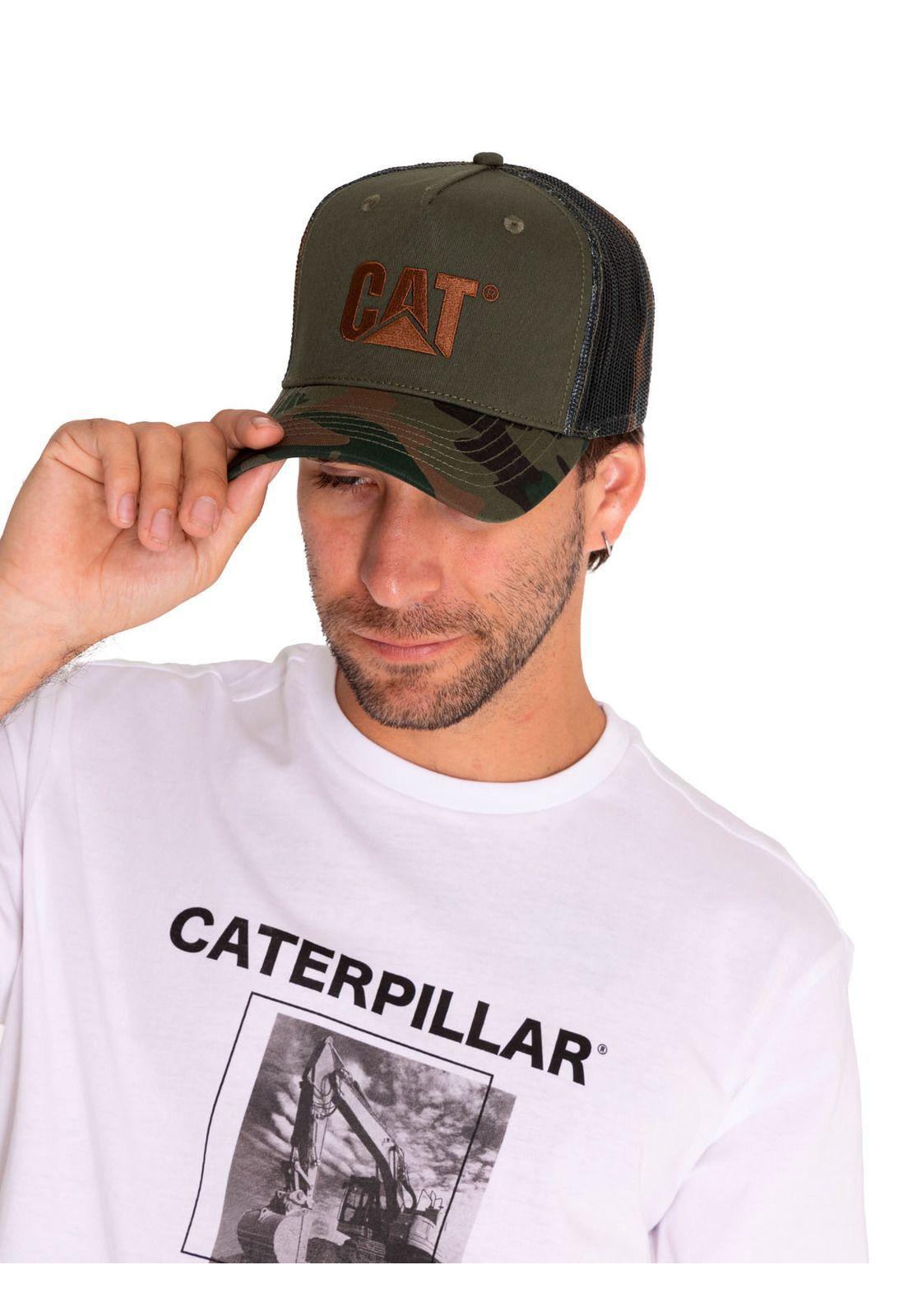 Jockey Hombre Logo Printed Mesh Trucker Verde-0