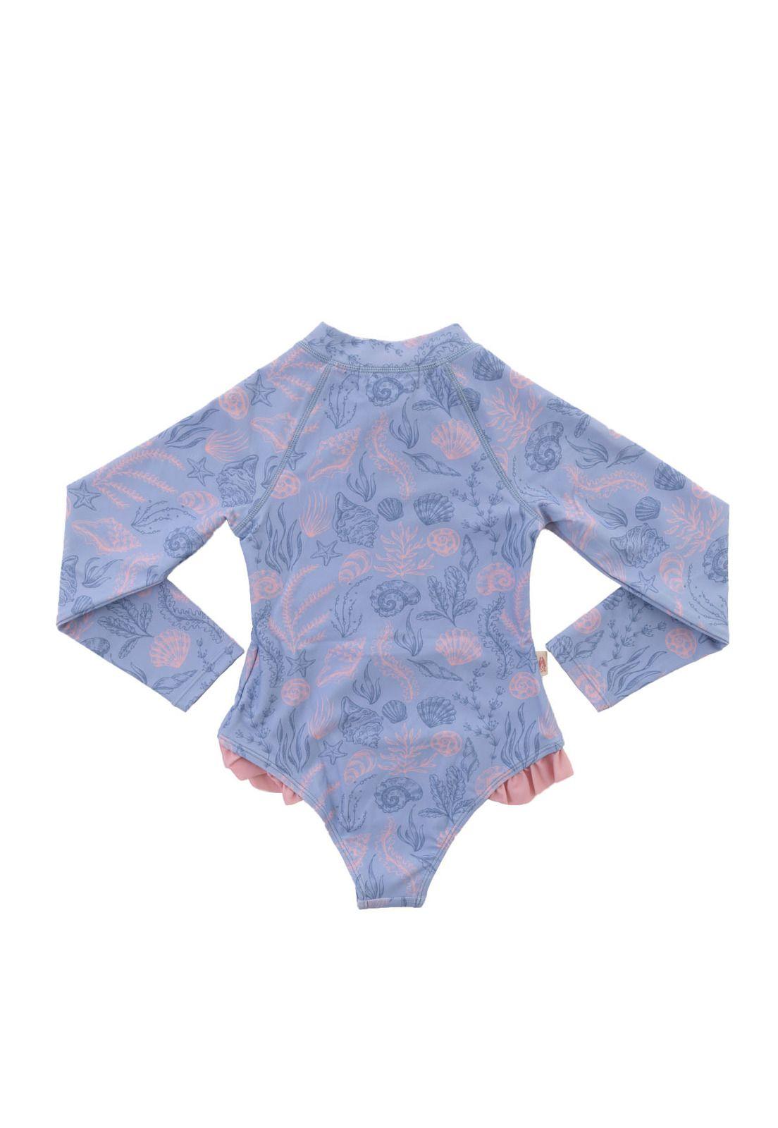 Traje De Baño Niña Miranda Celeste-4