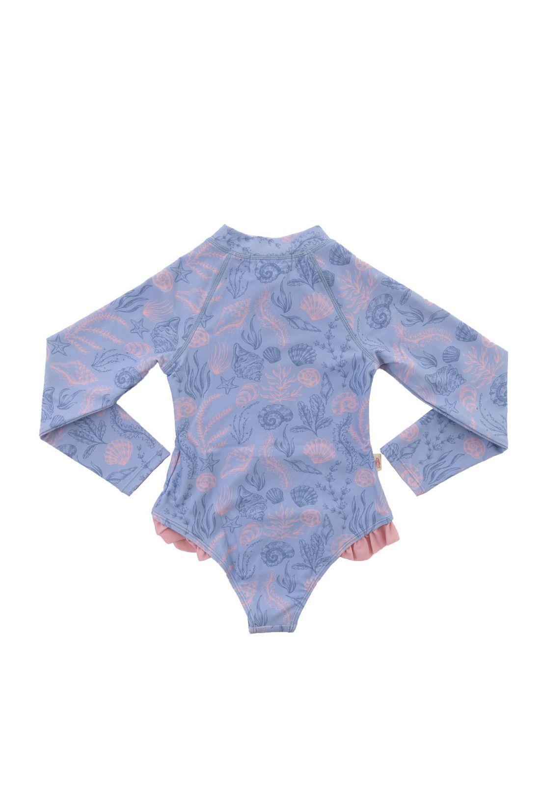 Traje De Baño Niña Miranda Celeste-4