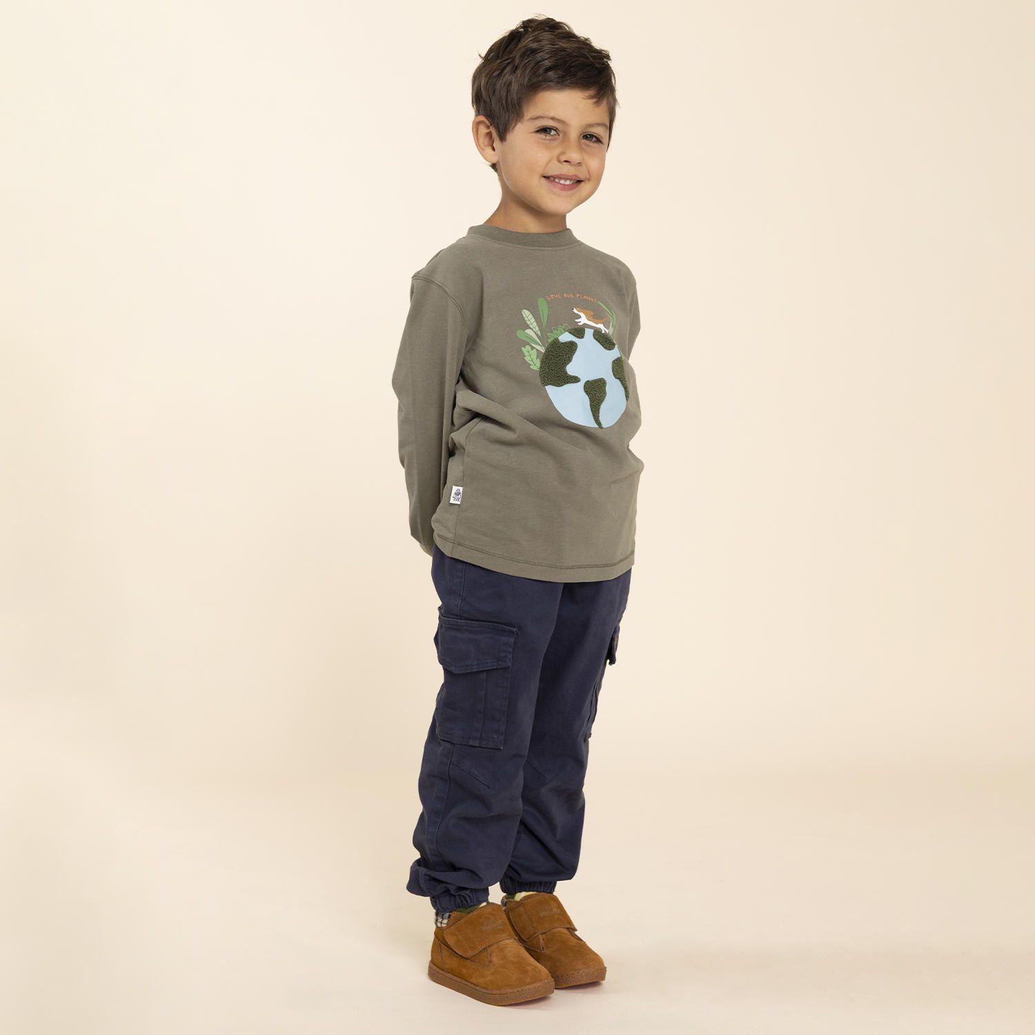 Botín Cuero Niño Brunos Vl  Azul-3