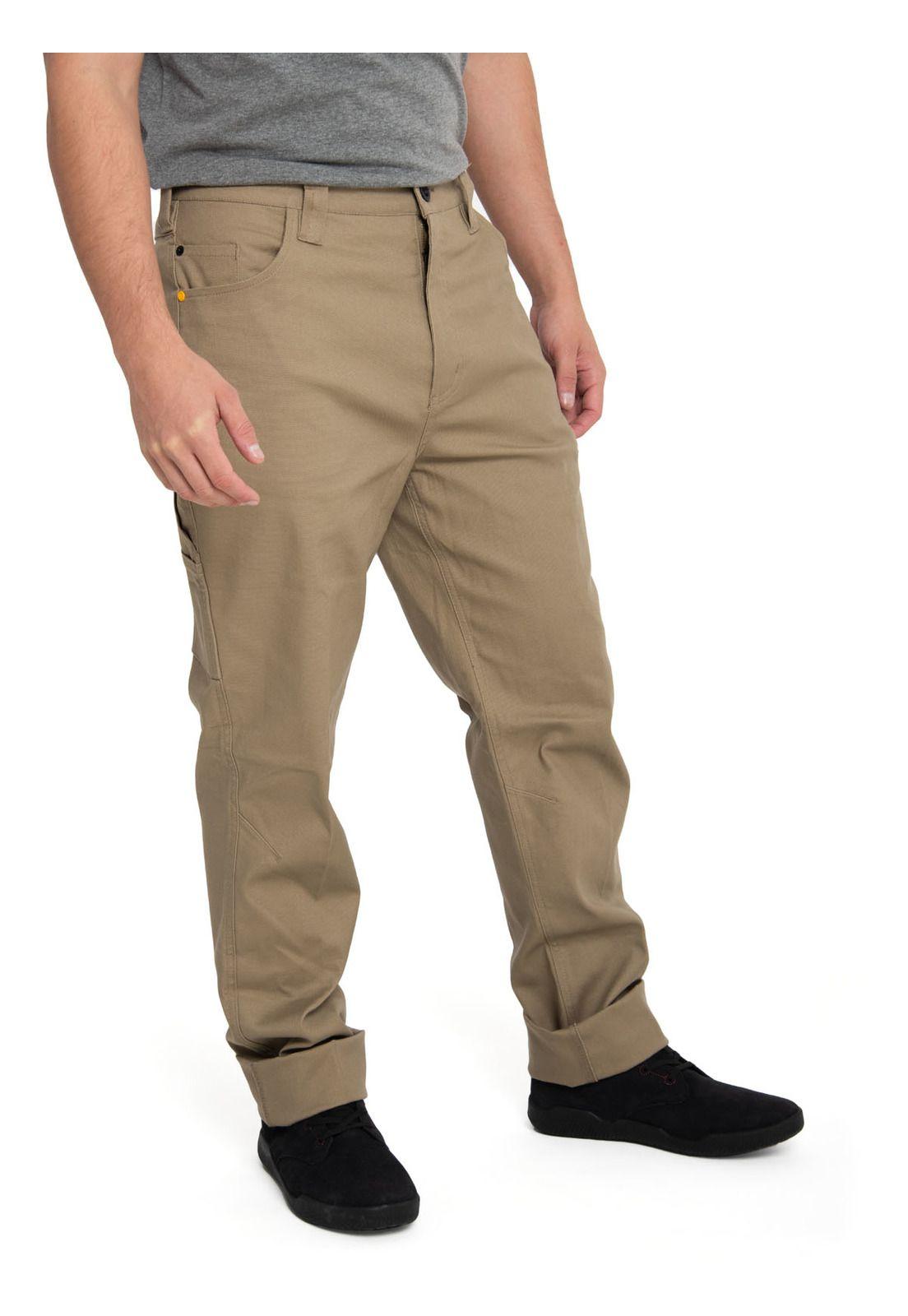 Pantalón Hombre Stretch Canvas Utility Café-1