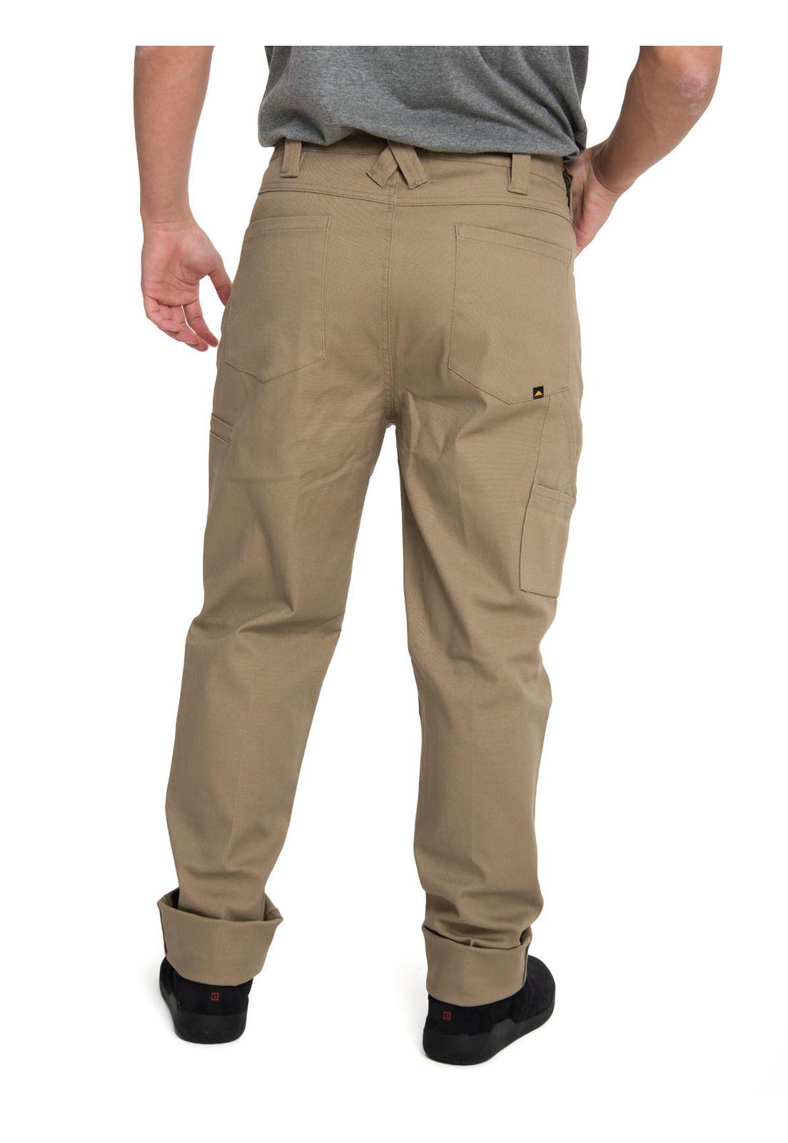 Pantalón Hombre Stretch Canvas Utility Café-3