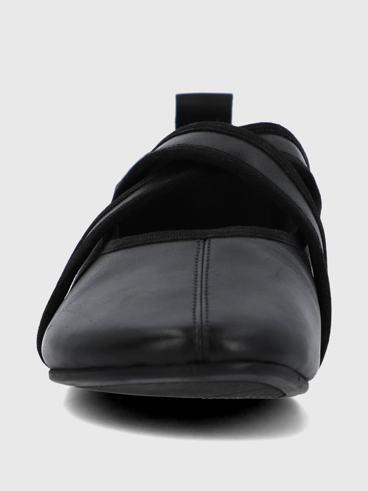 Ballerina Cuero Mujer Lales Negro-3