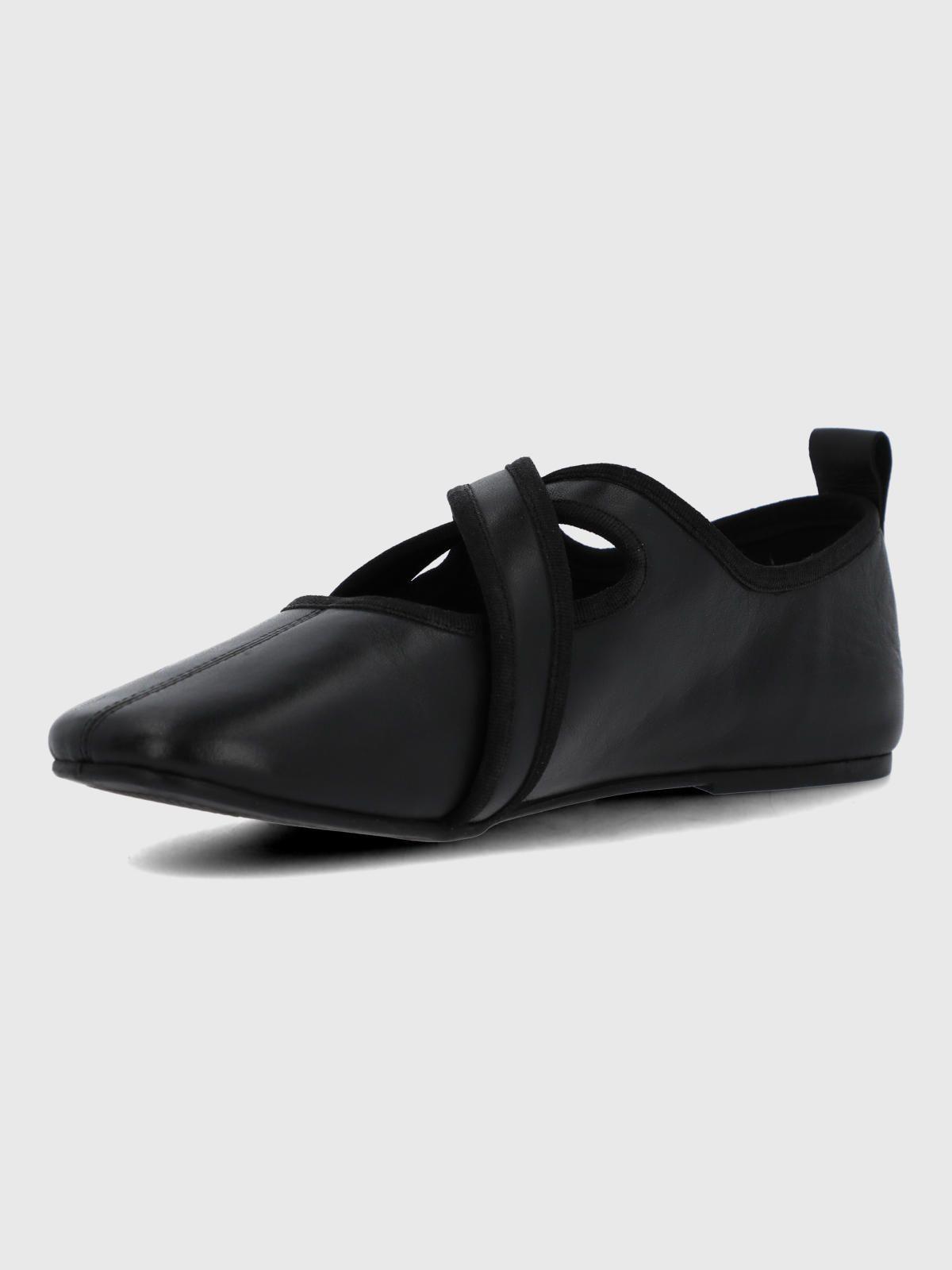 Ballerina Cuero Mujer Lales Negro-5