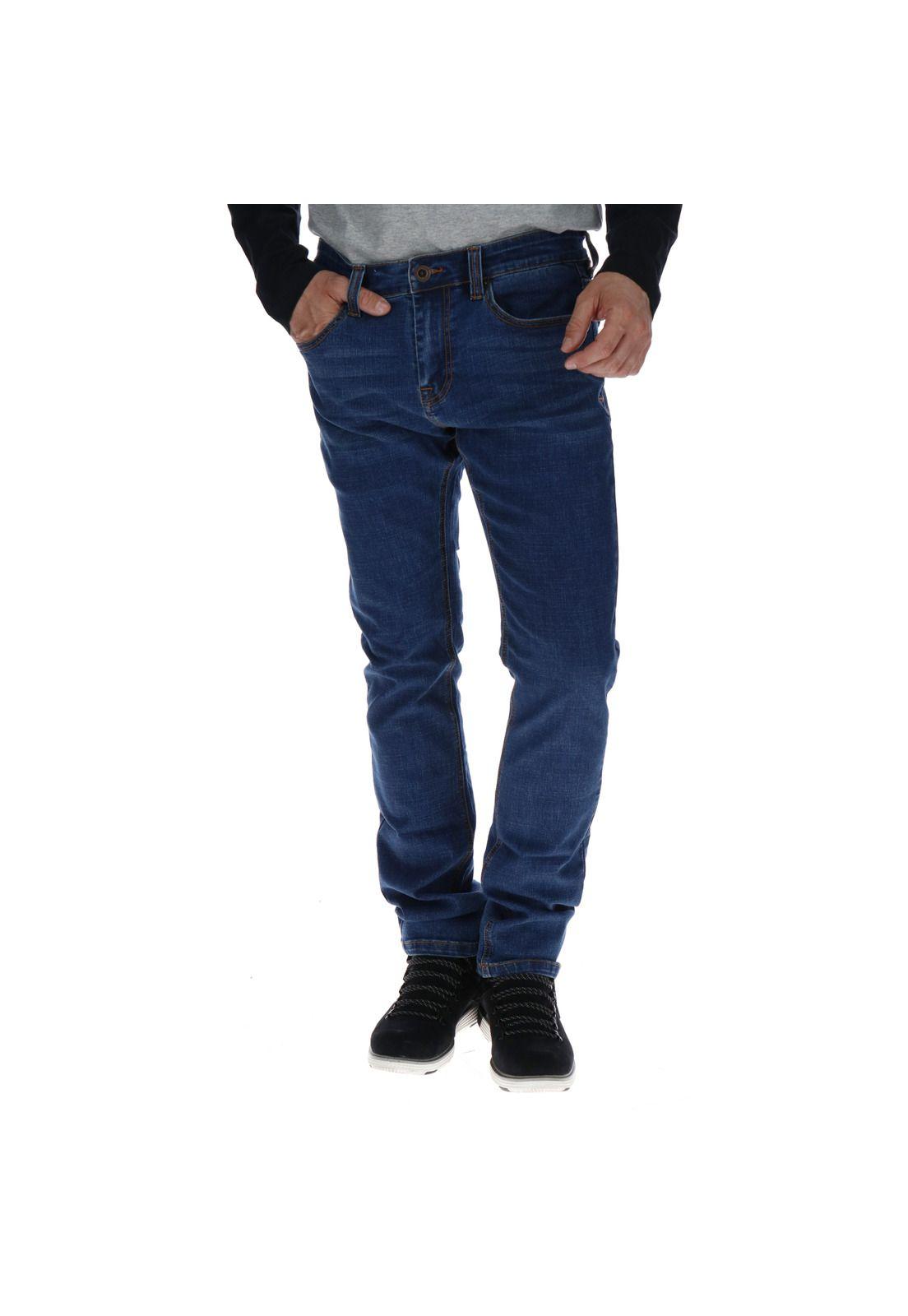 Jeans Hombre Coolmax Slim Azul Marino-0