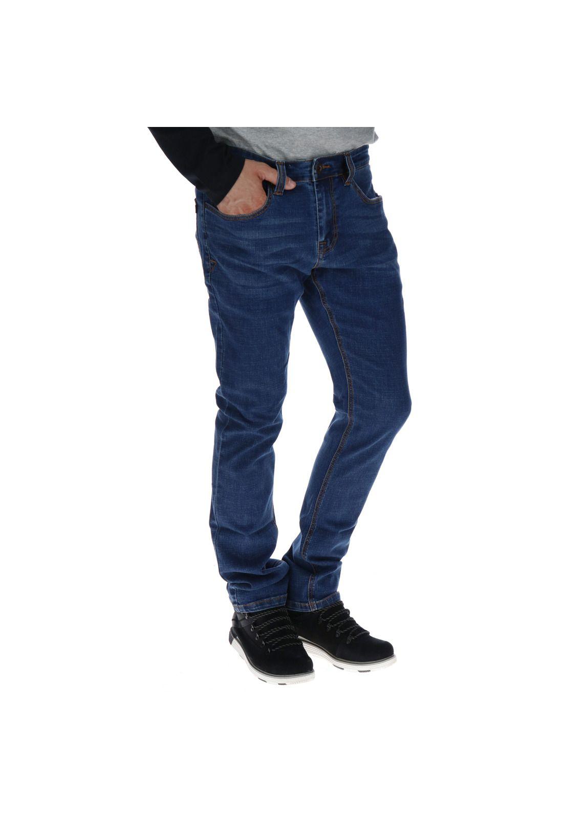 Jeans Hombre Coolmax Slim Azul Marino-3